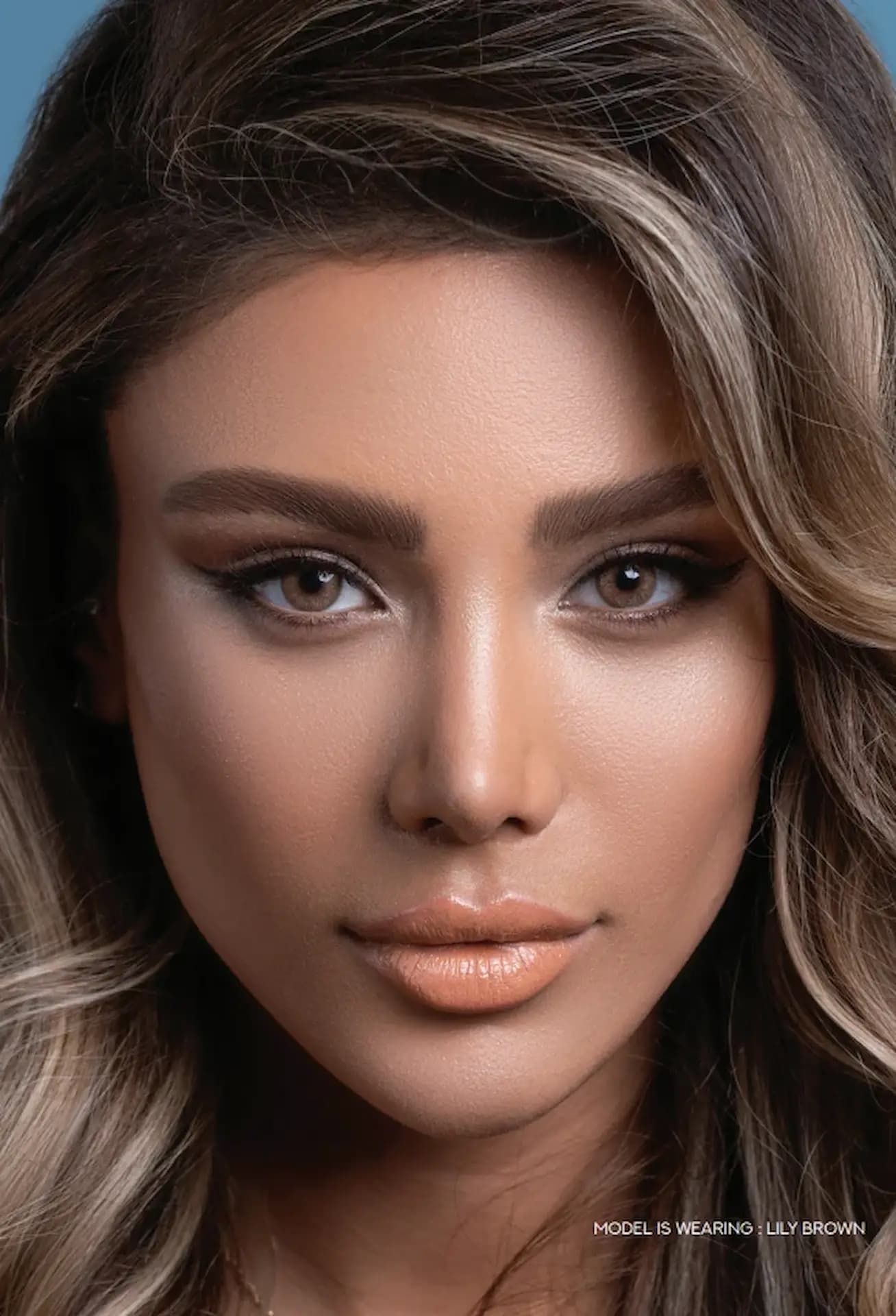 لنز طوسی عسلی لیلی براون برند رز