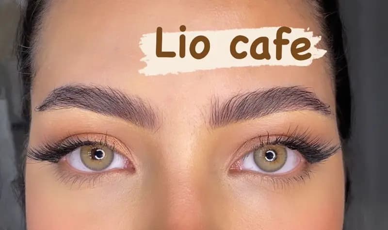 لنز سبز عسلی لیو کافی برند ان کی — تصویر ۲
