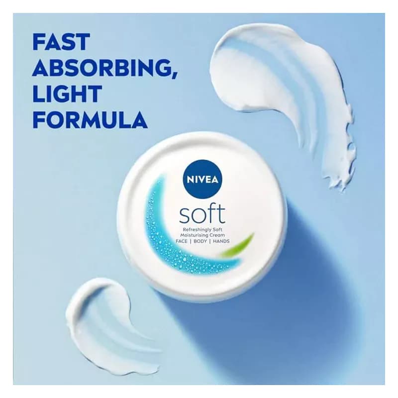 کرم مرطوب کننده نیوا سافت Soft حجم 300 میل برای انواع پوست — تصویر ۳