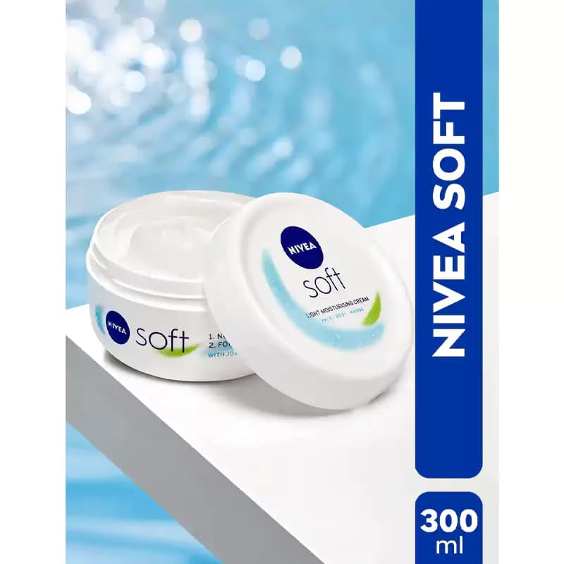 کرم مرطوب کننده نیوا سافت Soft حجم 300 میل برای انواع پوست — تصویر ۴