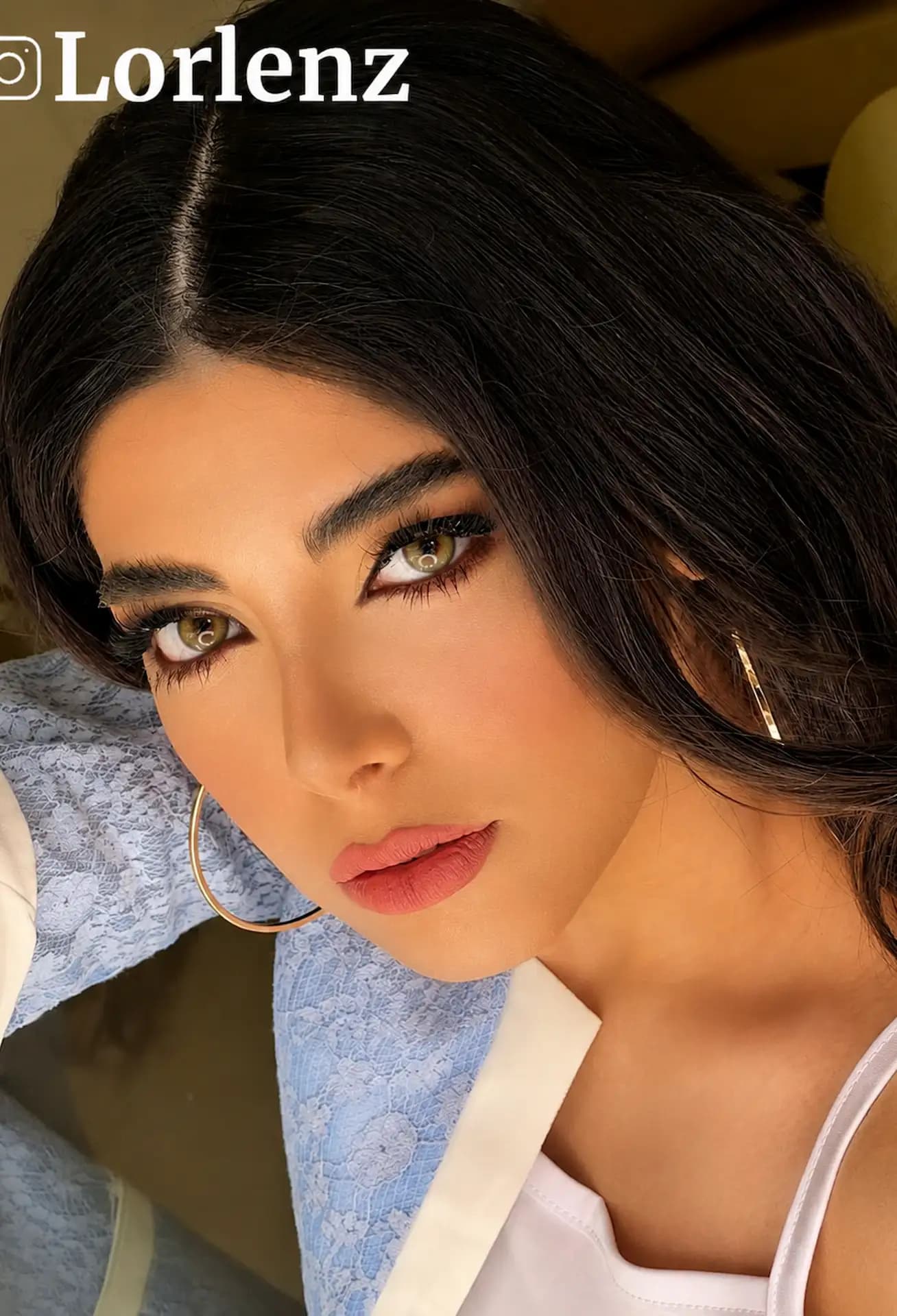 لنز سبز عسلی هانی برند دهب