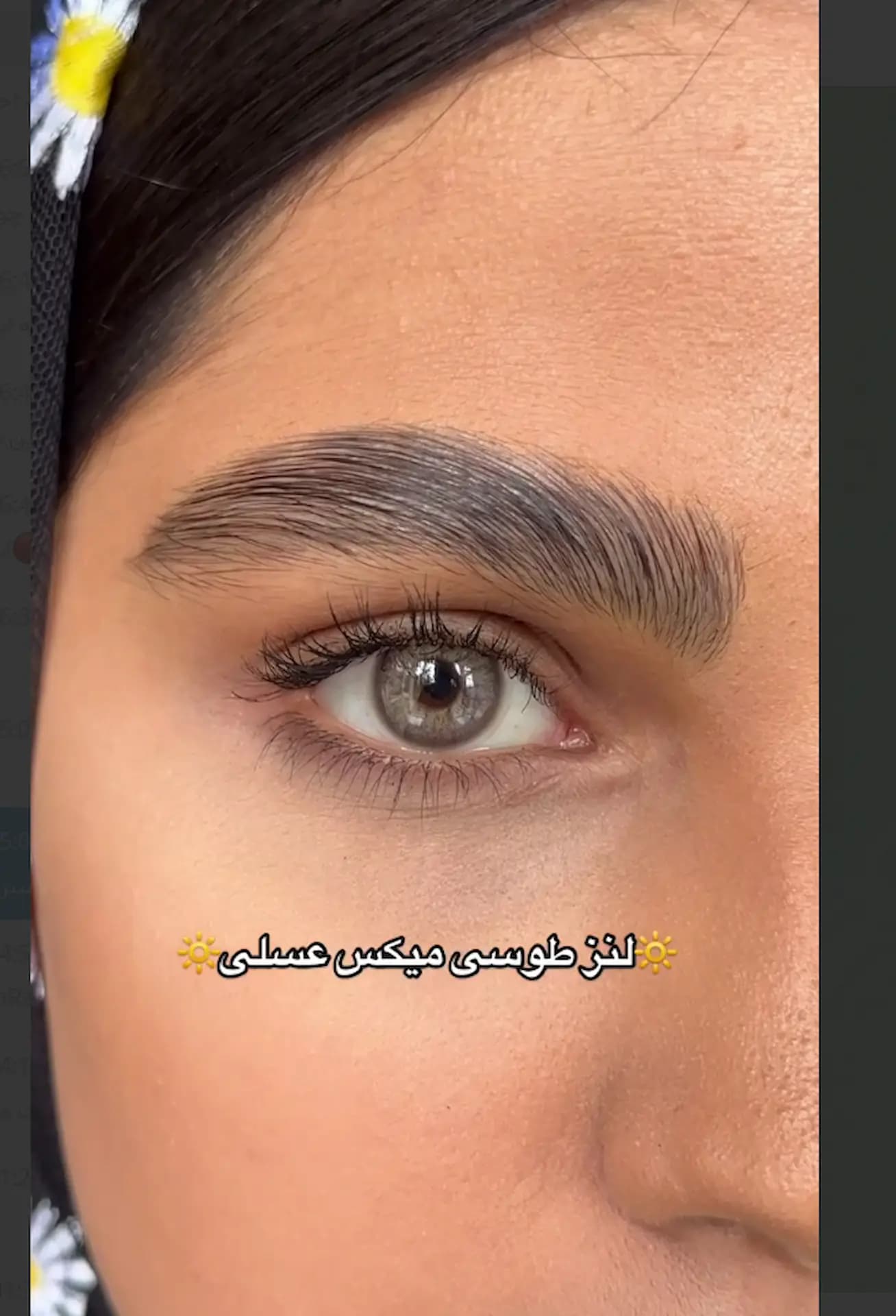 لنز کتی پارادیس(طوسی عسلی رگه دار) — تصویر ۲