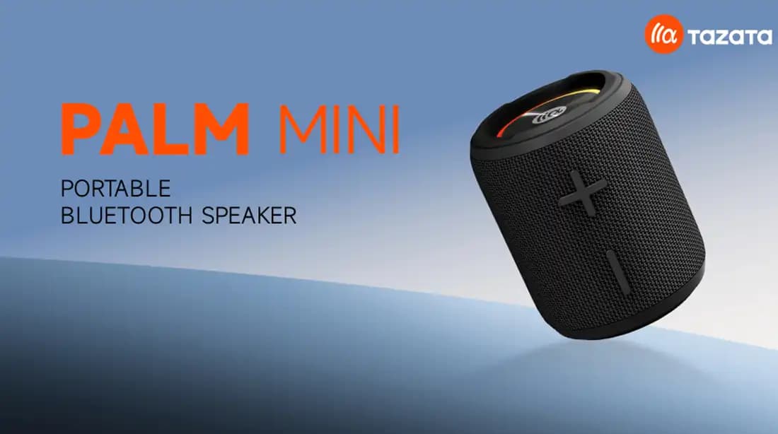 اسپیکر قابل حمل تازاتا مشکی مدل Tazata Palm Mini — تصویر ۶