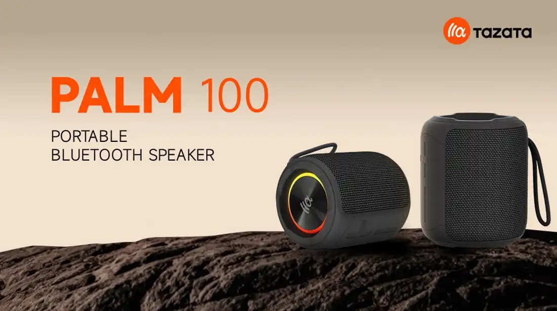 اسپیکر قابل حمل تازاتا مشکی مدل Tazata Palm 100 Black — تصویر ۲