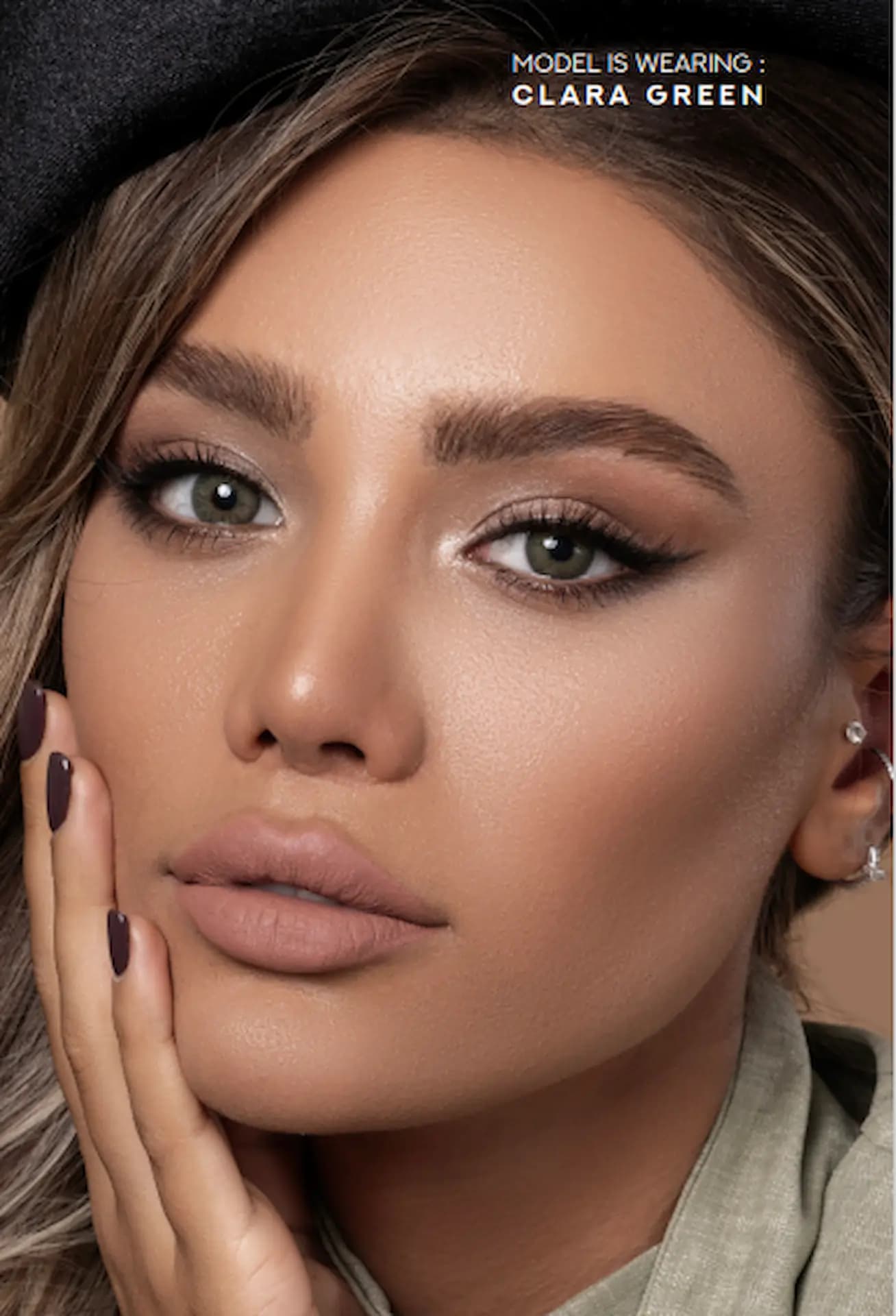 لنز کلارا گرین برند رز(سبز دور دار)