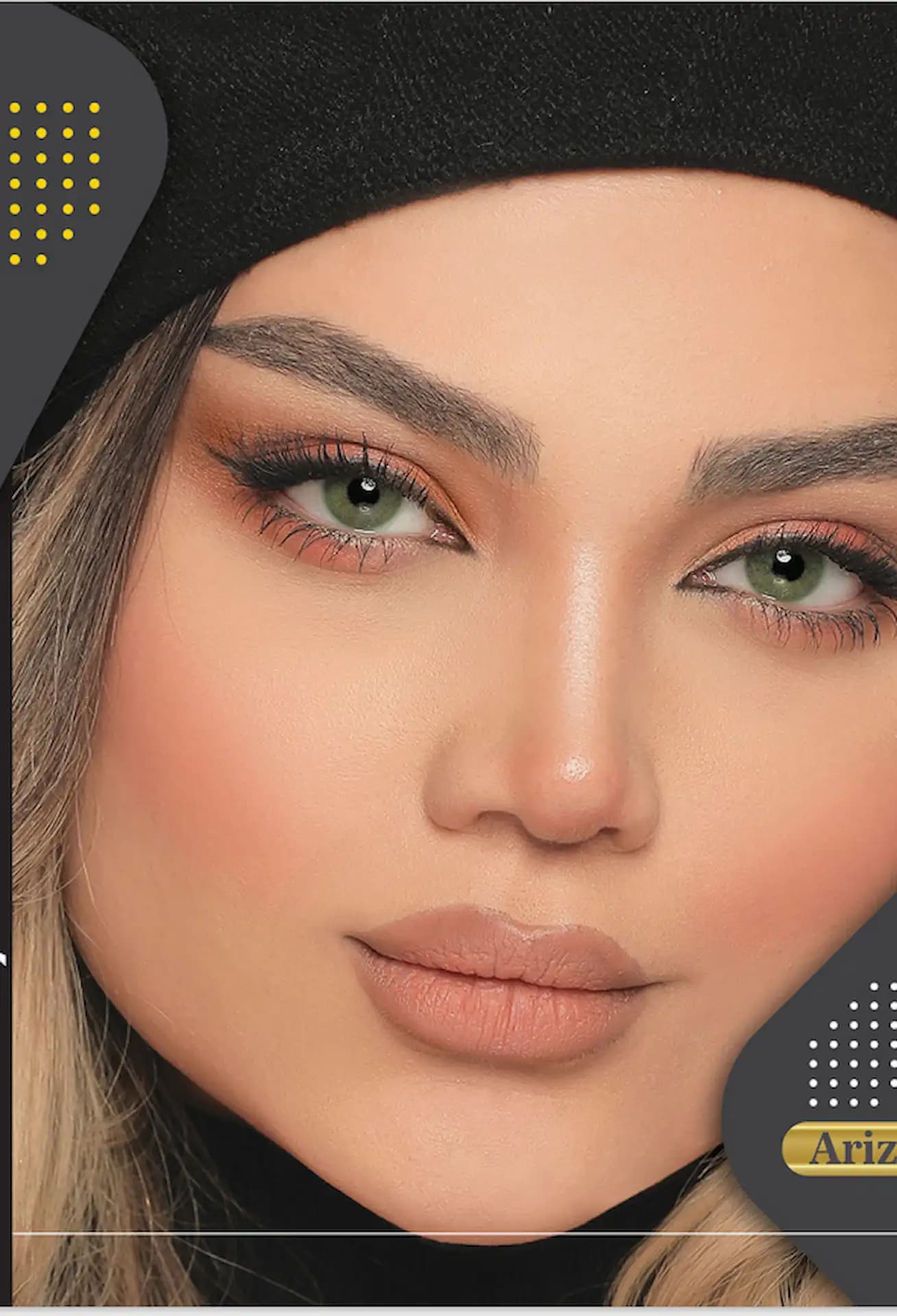 لنز آریزونا(سبز نچرال بدون دور)