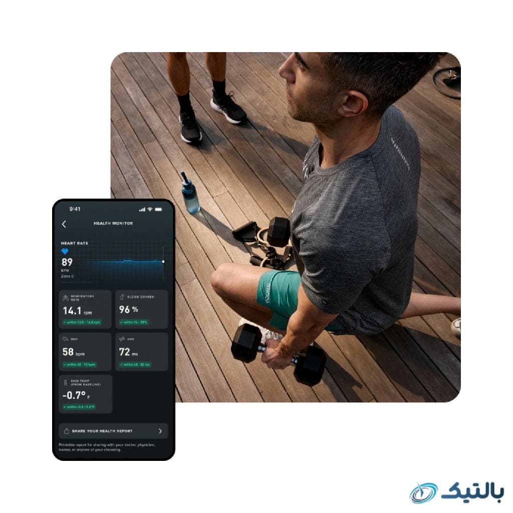 مچ‌بند هوشمند ورزشی ووپ مدل Whoop 5.0 Life — تصویر ۵