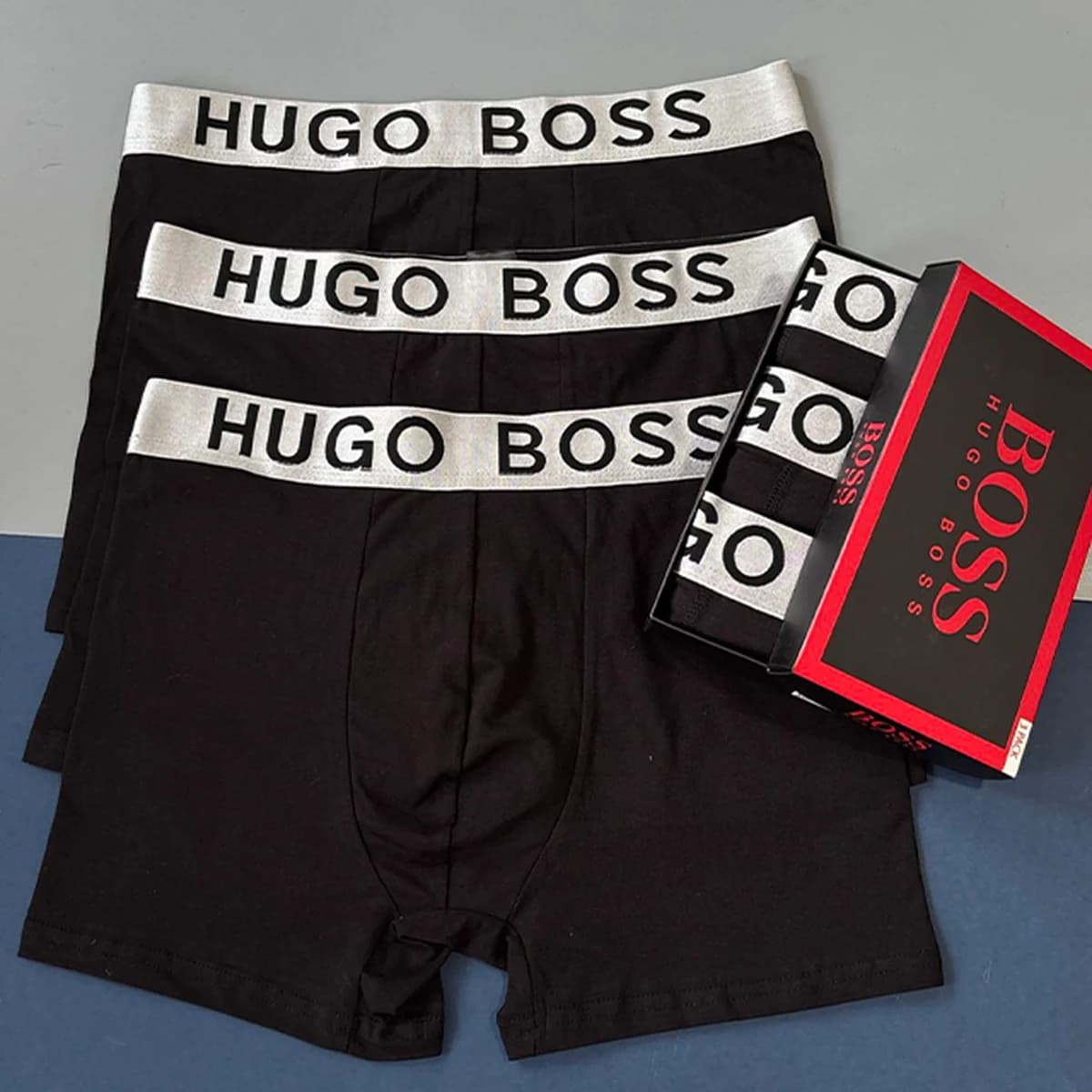 شورت نیم پا مردانه پک 3 عددی BOSS | کیفیت ترک، راحتی و استایل شیک