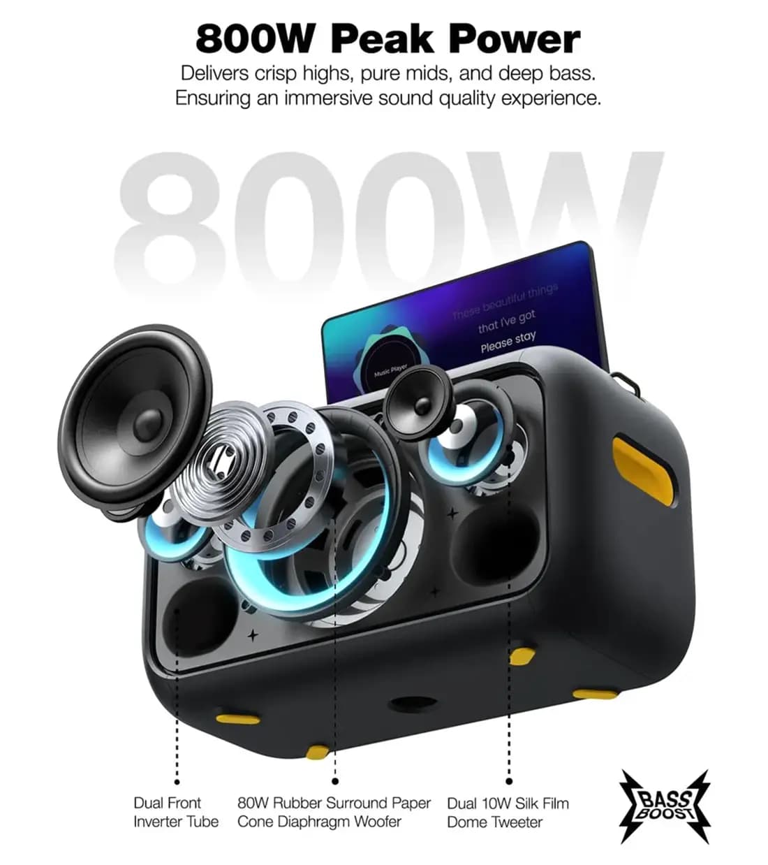 اسپیکر قابل حمل ایکاراو مدل Ikarao Break X1 Premium — تصویر ۲
