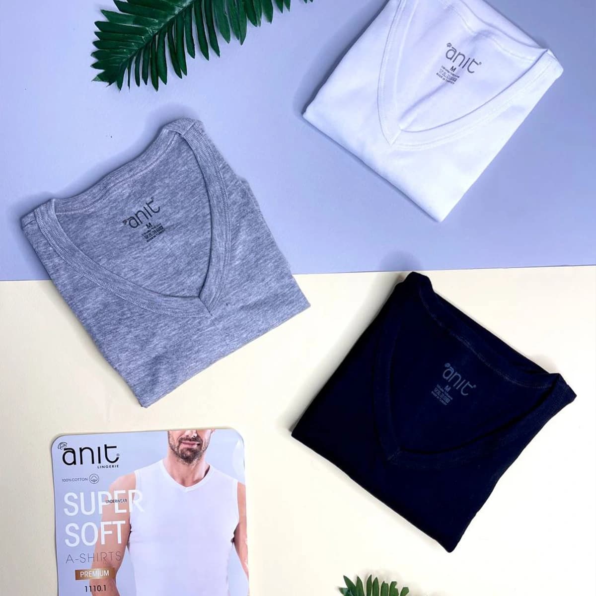 زیرپوش مردانه آنیت مدل 1110 مشکی | کیفیت اصل ترکیه — تصویر ۲