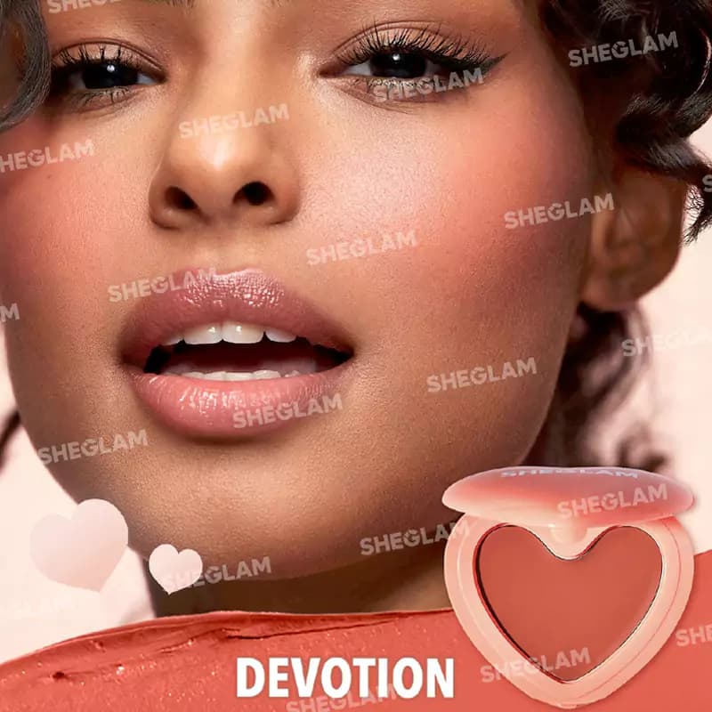 رژگونه قلبی شیگلم مدل Playing Cupid بافت نرم کرمی — تصویر ۴