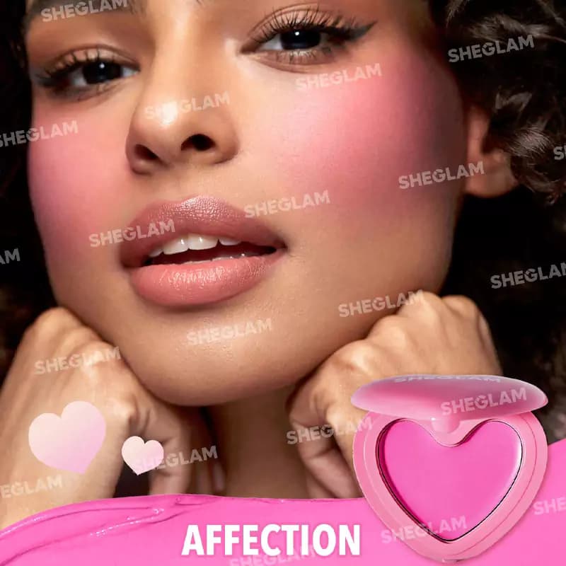 رژگونه قلبی شیگلم مدل Playing Cupid بافت نرم کرمی — تصویر ۵