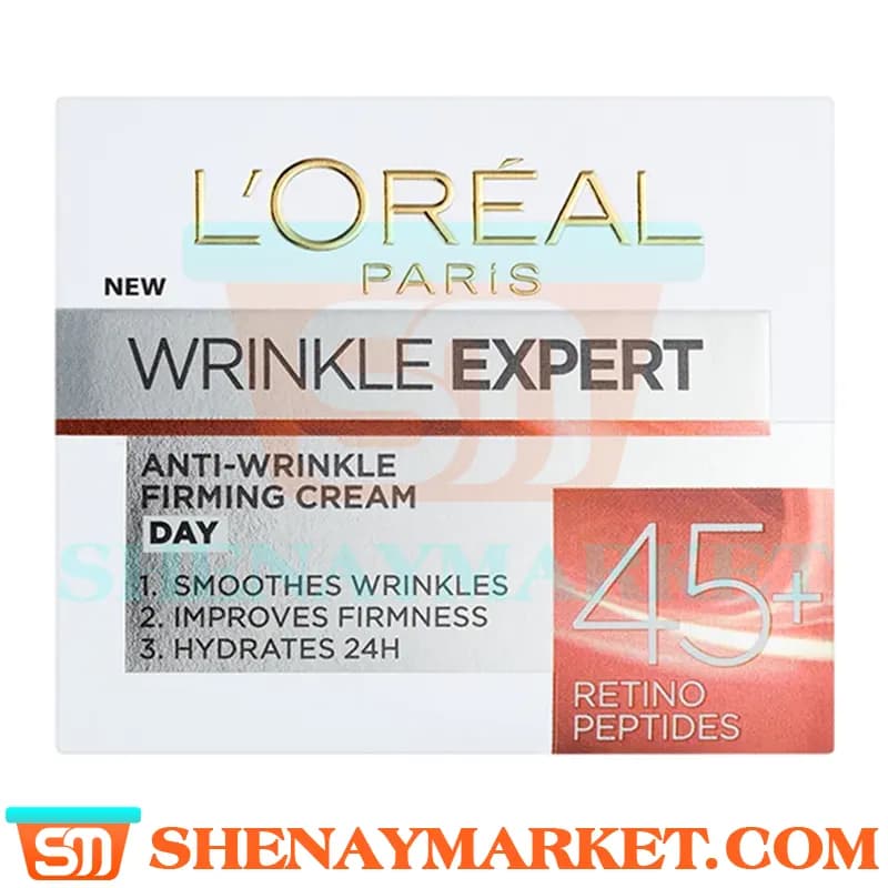 کرم روز ضد چروک رتینول +45 سال لورال مدل Wrinkle Expert حجم 50 میل — تصویر ۴
