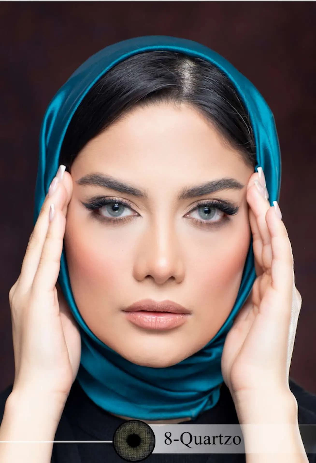 لنز کوارتز( سبز آبی طبیعی)