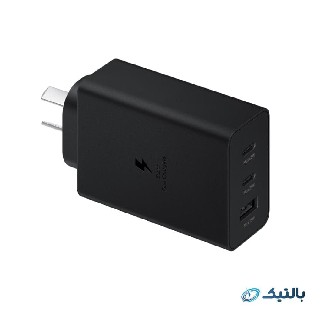 شارژر دیواری سامسونگ 65 وات مدل Power Adapter Trio EP-T6530 گارانتی مادام العمر LetMeRepair (پک اصلی ویتنام) — تصویر ۲