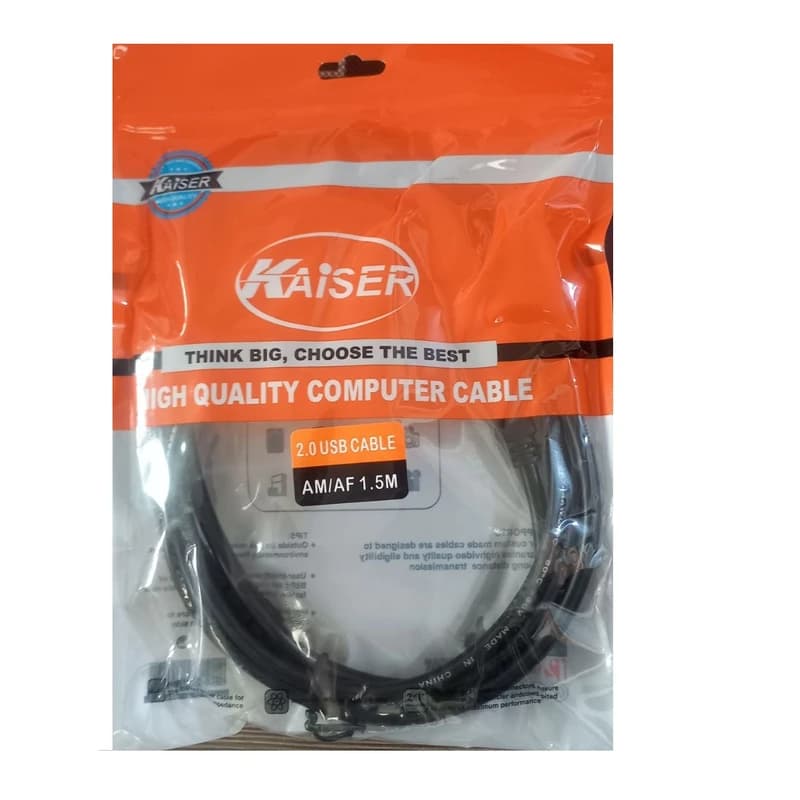کابل افزایش طول USB2.0 1.5M کایزر KAISER — تصویر ۳