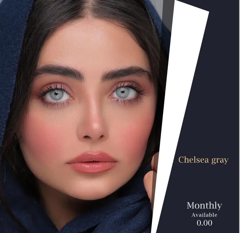 لنز چلسی گری(طوسی عروسکی روشن)