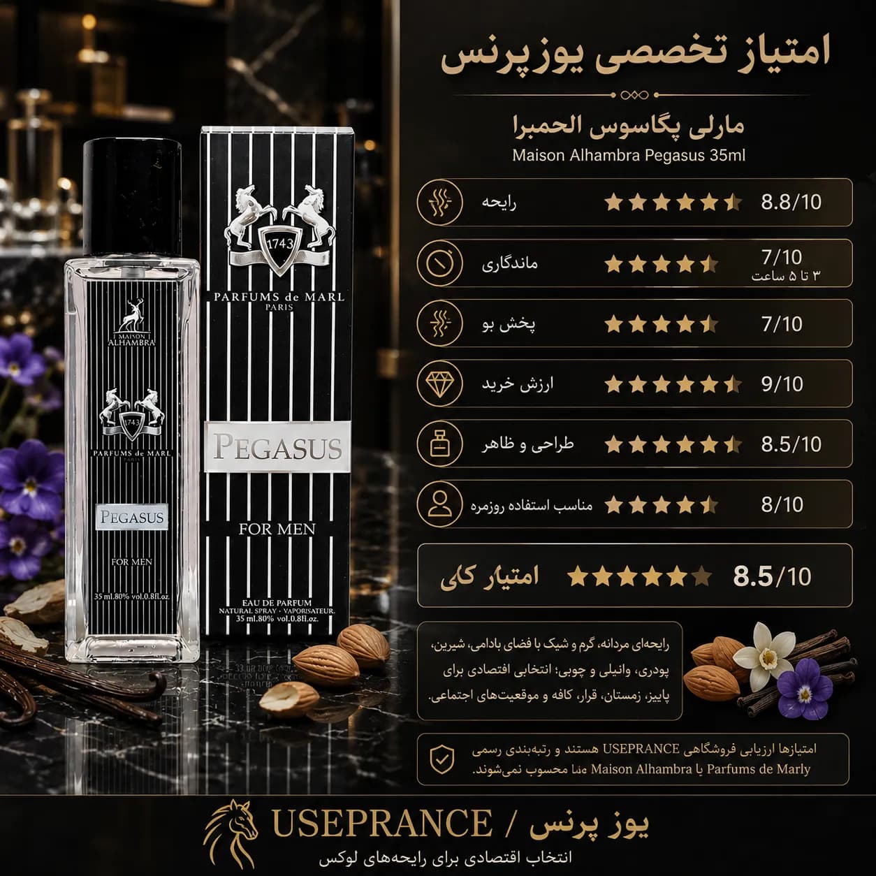 ادکلن مارلی پگاسوس الحمبرا ۳۵ میل — تصویر ۷