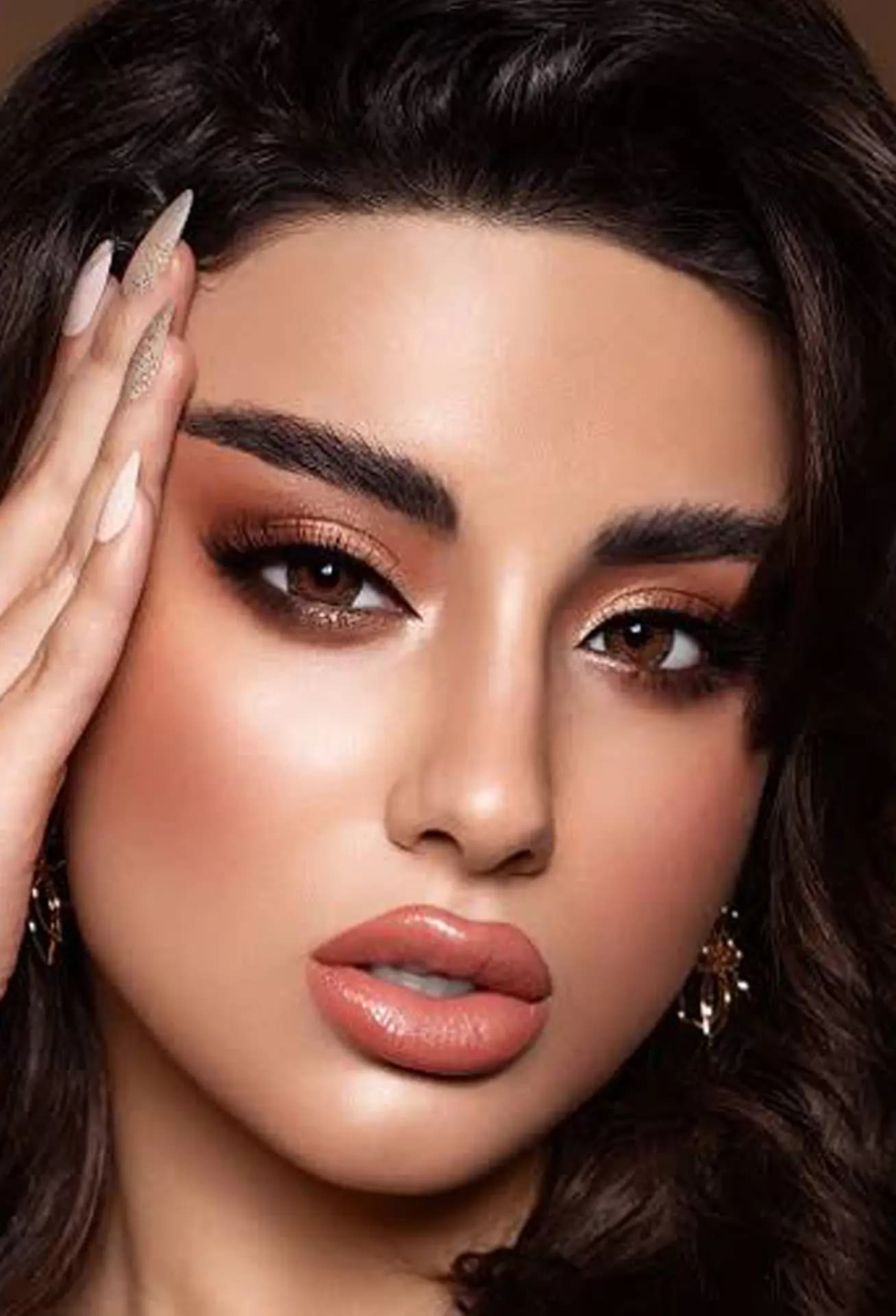 لنز توپاز(قهوه ای دور دار)