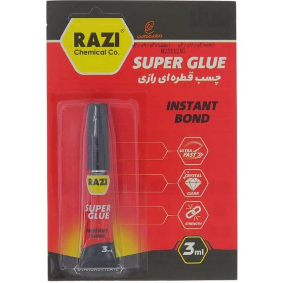 چسب قطره ای رازی بسته ی ۱۲ عددی