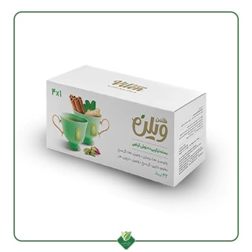دمنوش گیاهی 4در1 (چای سبز،نعنا،رزماری)(زنجبیل،نعنا،گل سرخ)(به لیمو،دارچین،گل سرخ)(زنجبیل،دارچین،هل)برند گلدن ویلن32عددی