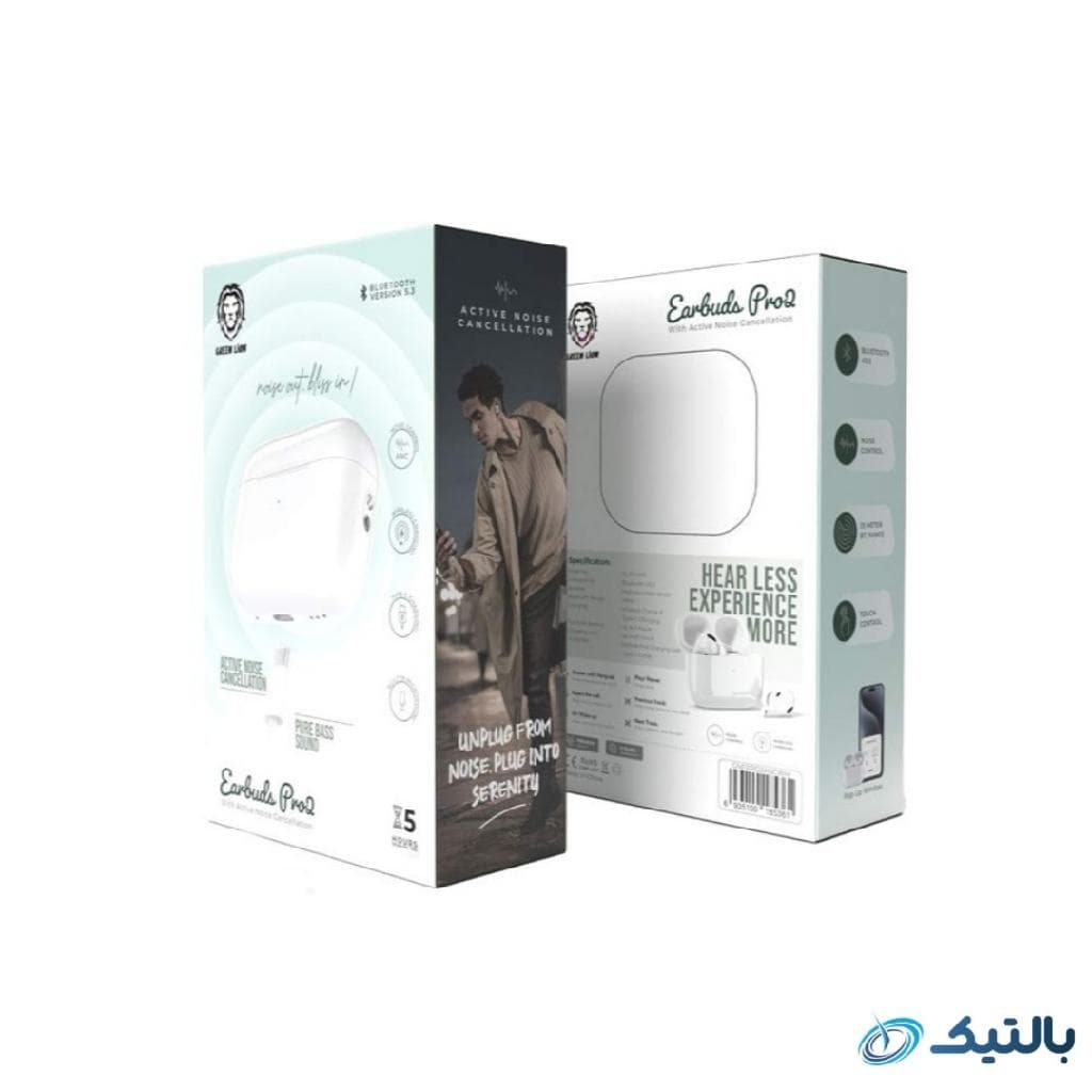 هندزفری بلوتوثی گرین لاین Green Lion Earbuds Pro2 with ANC — تصویر ۲