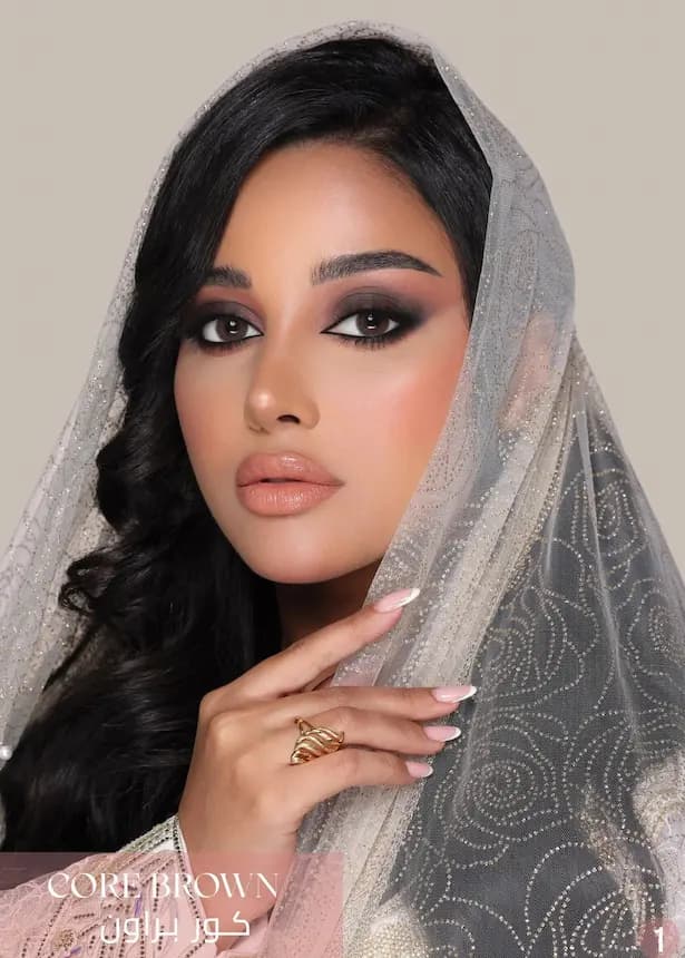 لنز کوربراون(قهوه ای دور محو)