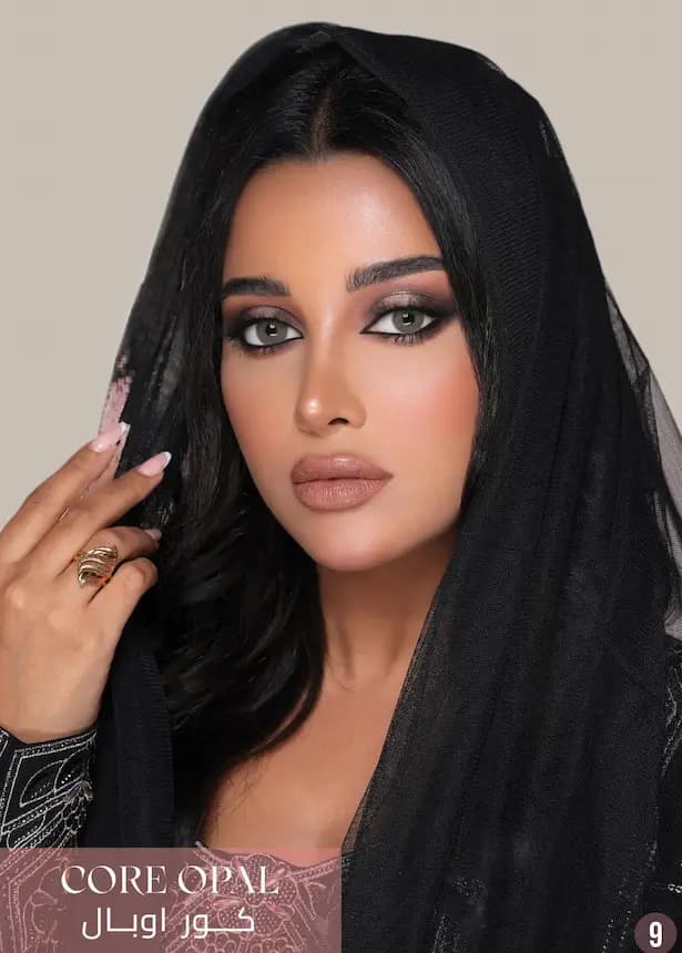 لنز کوراوپال(طوسی سبز دور دار)