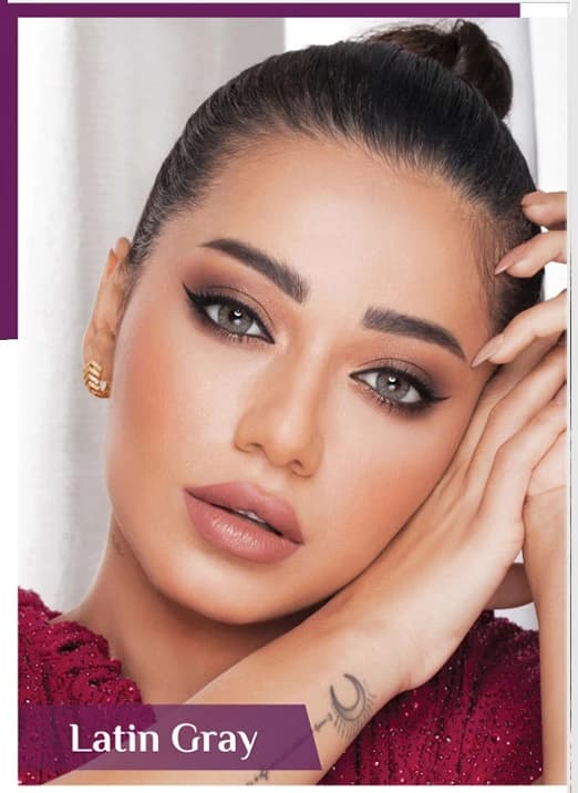 لنز لاتین گری(طوسی عسلی روشن عروسکی)
