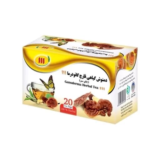 دمنوش چای سبز و قارچ گانودرما 111