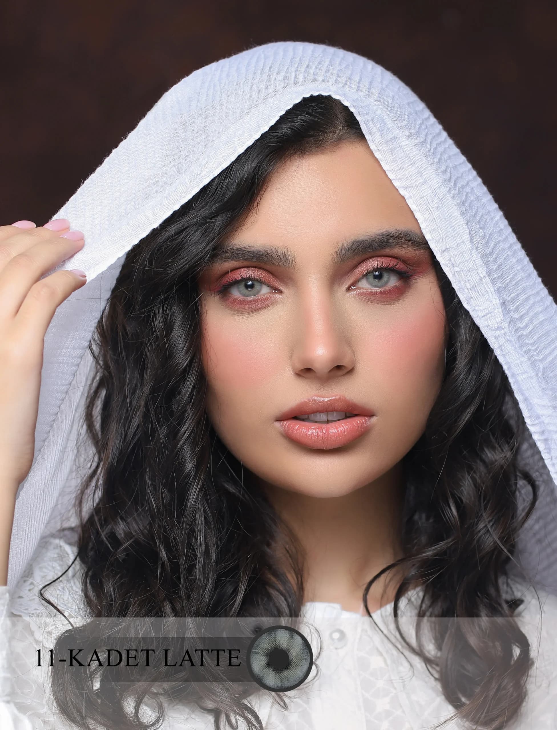لنز رنگی کدت لاته(طوسی روشن دور محو)