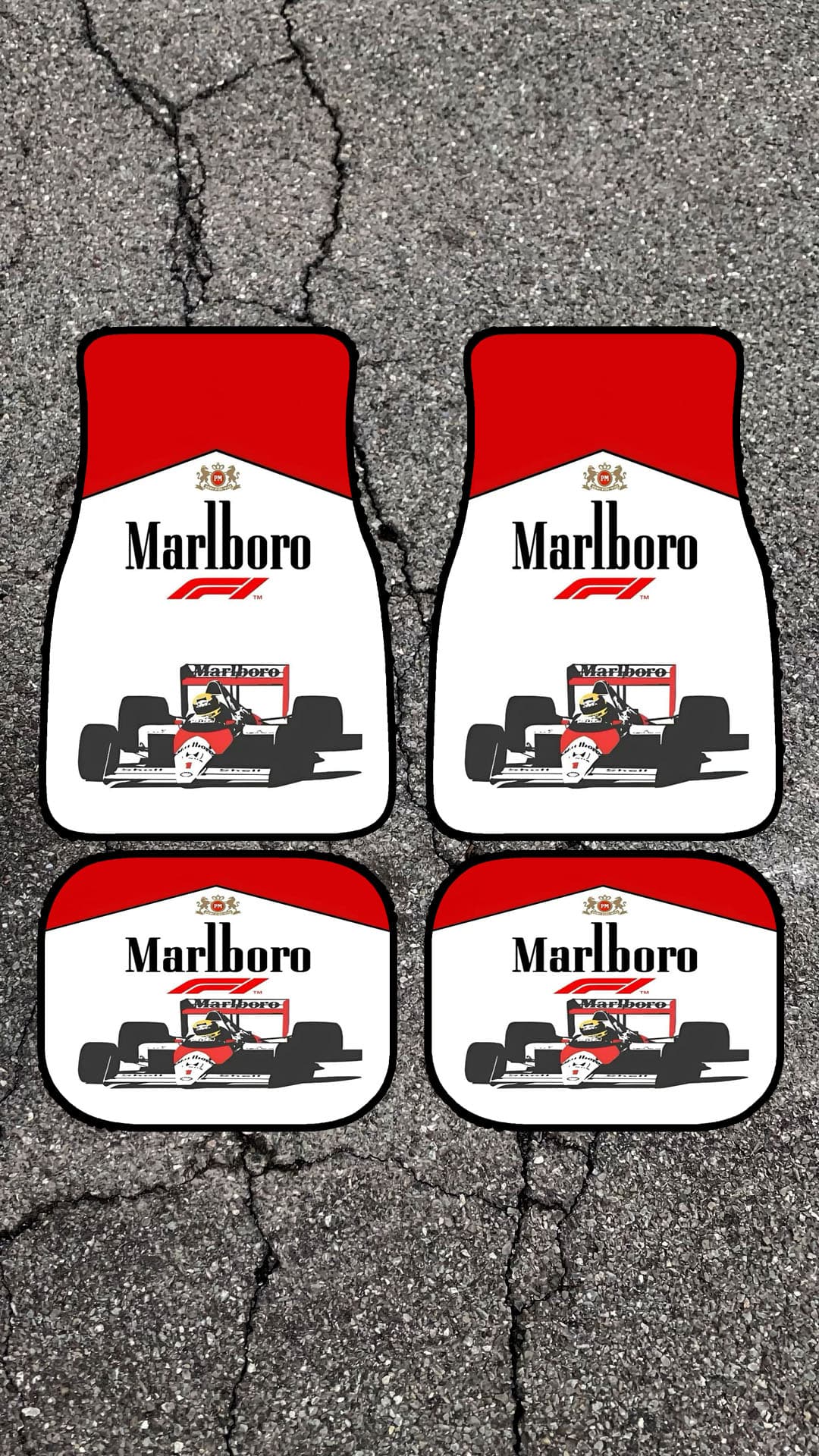 کفپوش طرح f1~ marlboro