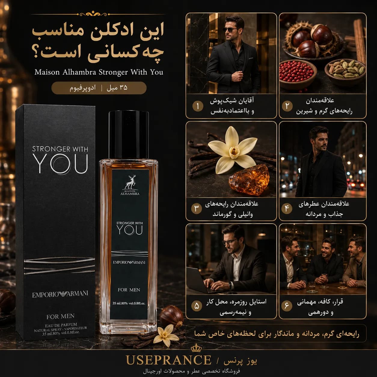 عطر استرانگر ویت یو الحمبرا 35 میل | Alhambra — تصویر ۴