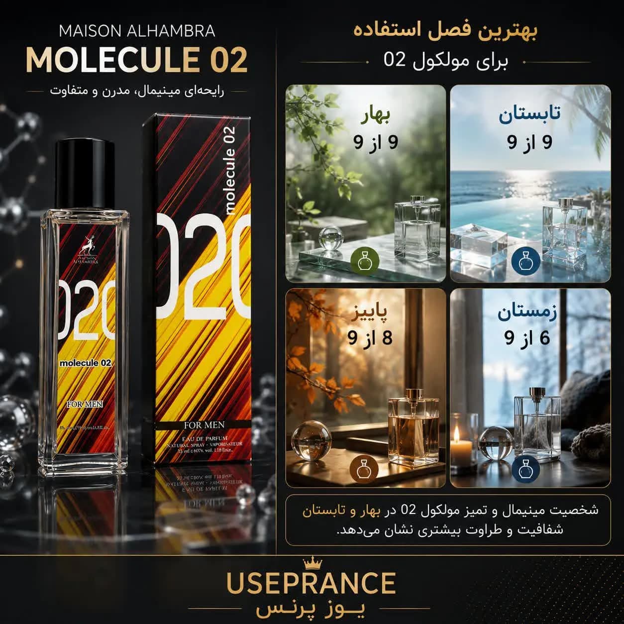 ادکلن مولکول ۰۲ الحمبرا 35 میل | Alhambra Molecule 02 — تصویر ۴