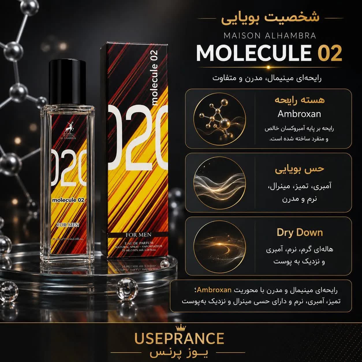 ادکلن مولکول ۰۲ الحمبرا 35 میل | Alhambra Molecule 02 — تصویر ۲