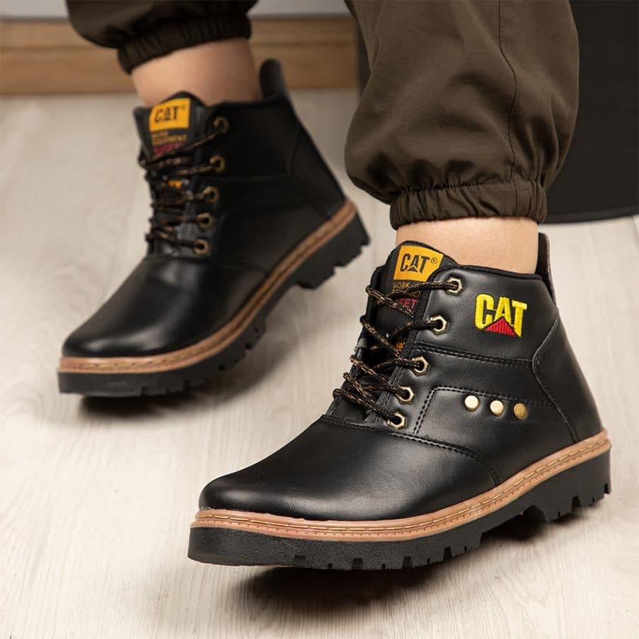 نیم بوت مردانه Catblack_Boot مدل 2076 — تصویر ۵