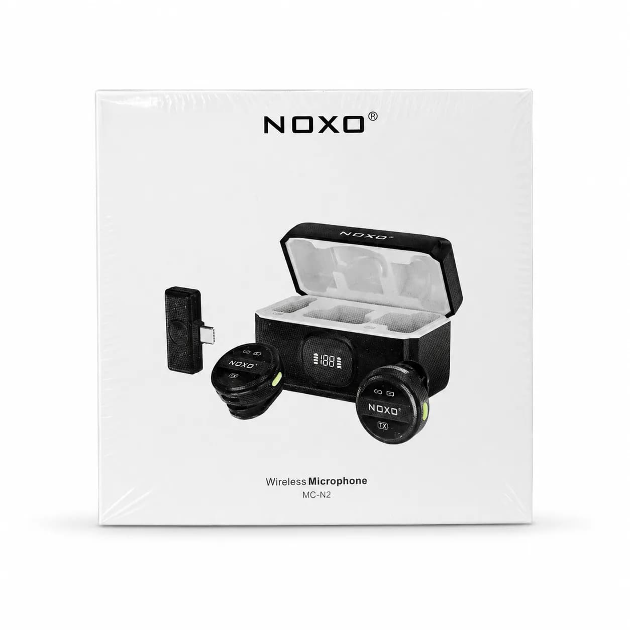میکروفن بی‌ سیم یقه‌ ای نوکسو مدل MC‑N2 با درگاه اتصال USB‑C