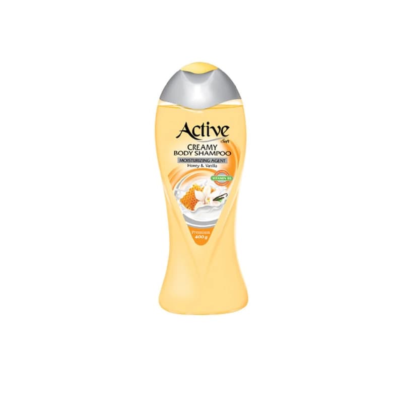 شامپو بدن کرمی اکتیو مدل Vanilla And Honey مقدار 400 گرم