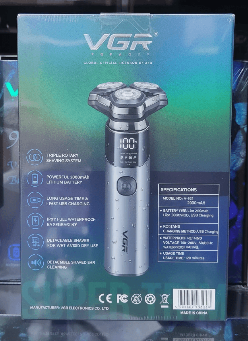 ماشین ریش‌تراش حرفه‌ای VGR مدل V‑321 جام کوزارکس jamcosrx**