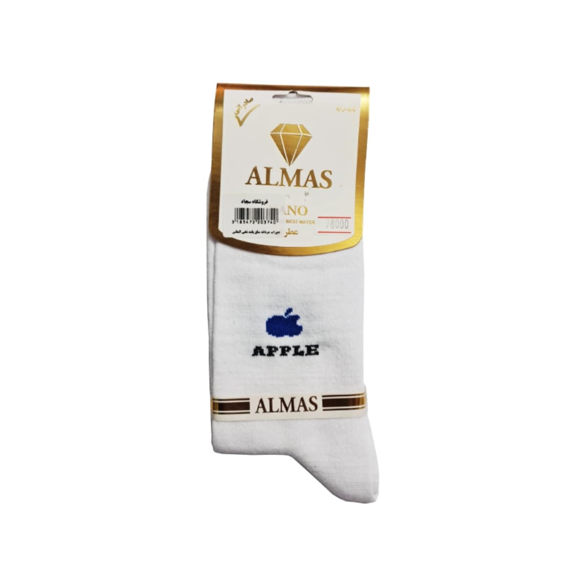 جوراب مردانه ساق بلند نخی الماس