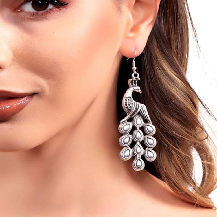 گوشواره ورشو مدل طاووس