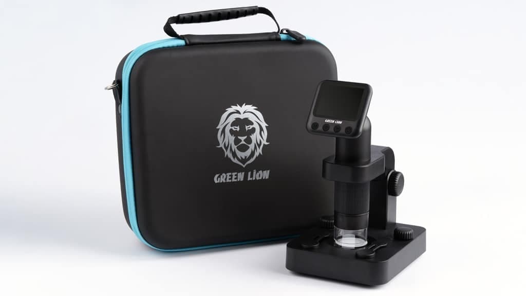 میکروسکوپ دیجیتال قابل حمل گرین لاین Green Lion Portable Digital Microscope دارای زوم 100 برابری — تصویر ۳