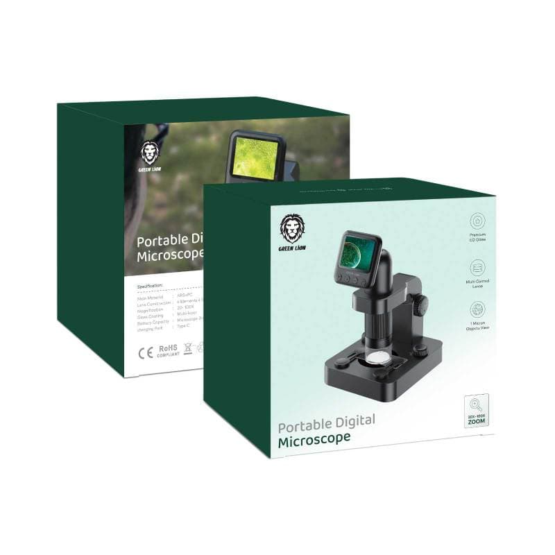 میکروسکوپ دیجیتال قابل حمل گرین لاین Green Lion Portable Digital Microscope دارای زوم 100 برابری — تصویر ۲