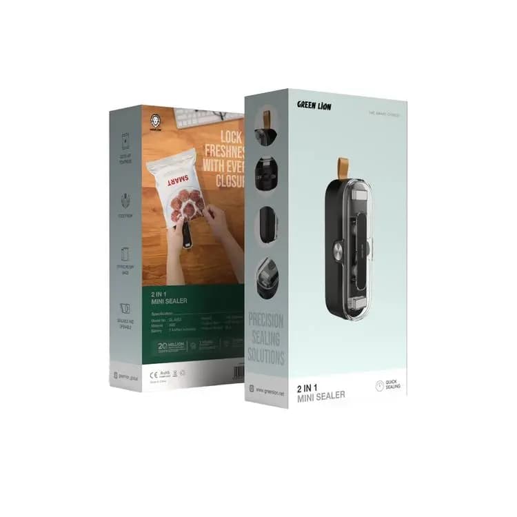 دستگاه مهر و موم مینی 2 در 1 گرین Green Lion 2 in 1 Mini Sealer — تصویر ۲