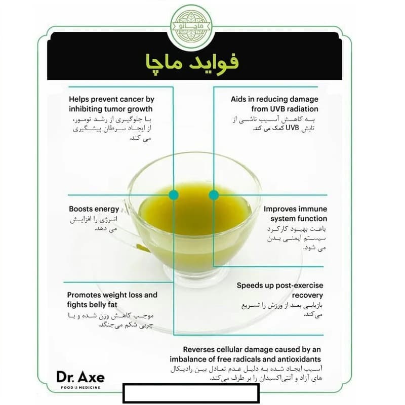 **پودر ماچا خالص اصل ماتیس – جام کوزارکس jamcosrx** — تصویر ۲