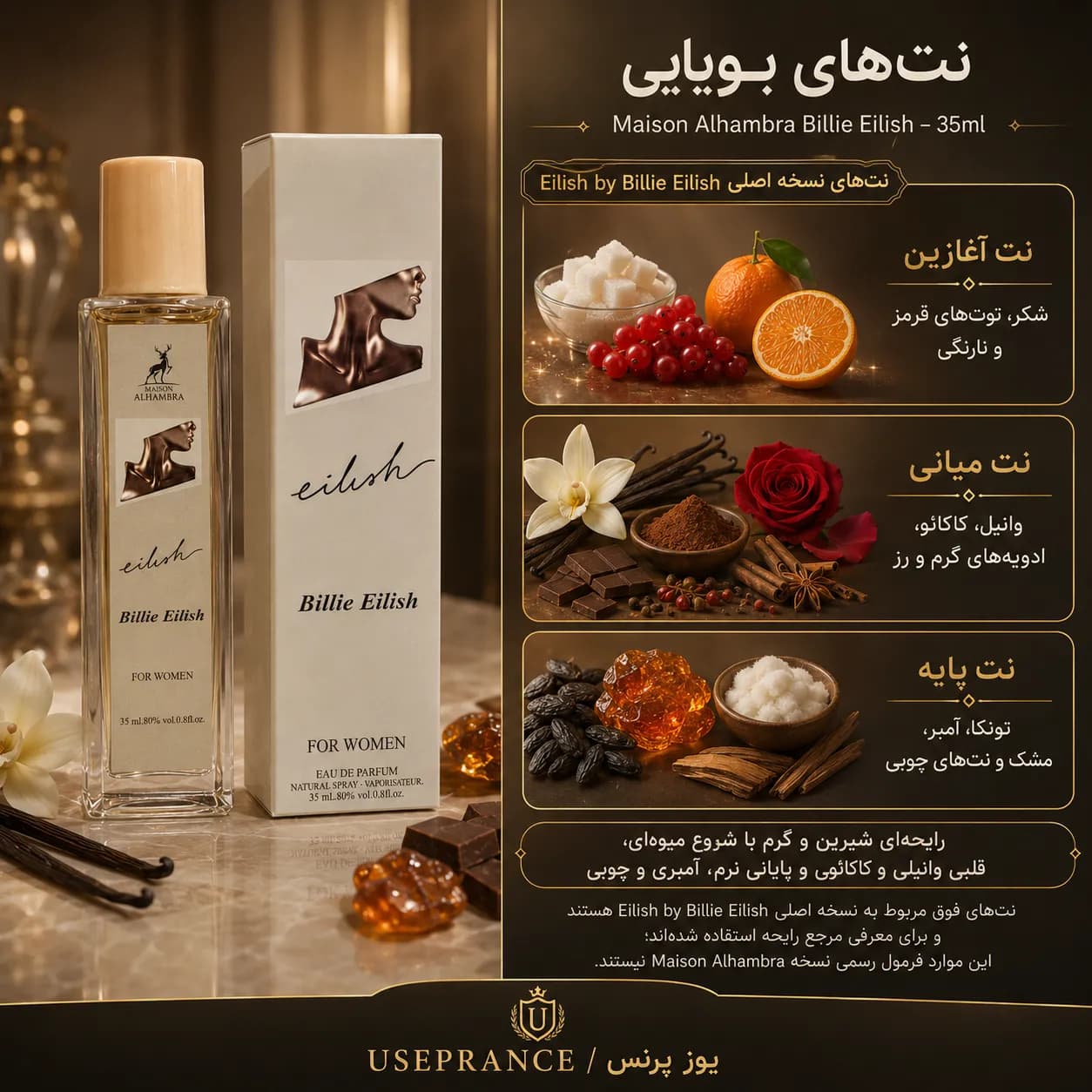 عطر بیلی ایلیش الحمبرا 35 میل | Maison Alhambra — تصویر ۲