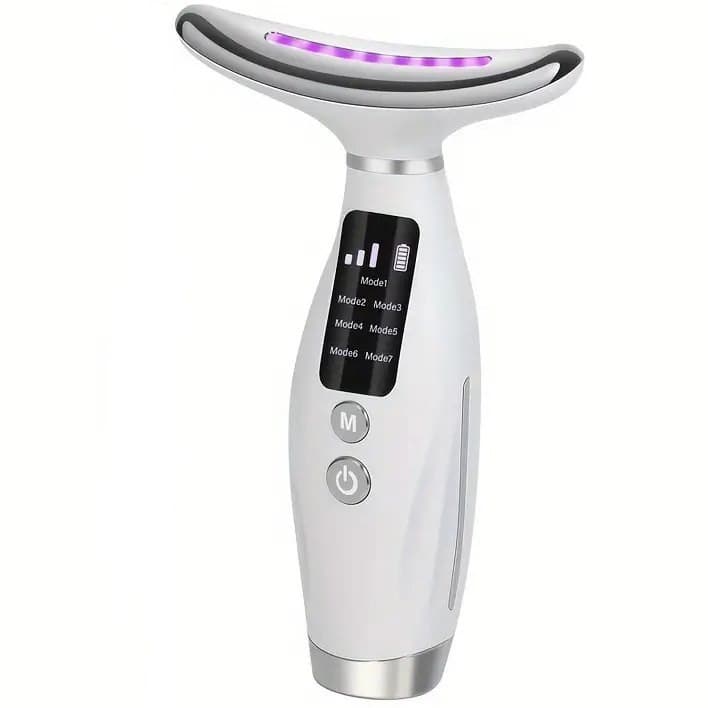 دستگاه جوانساز لیفت‌گردن و ماساژور حرارتی LED هفت‌حالته مدل V-Line