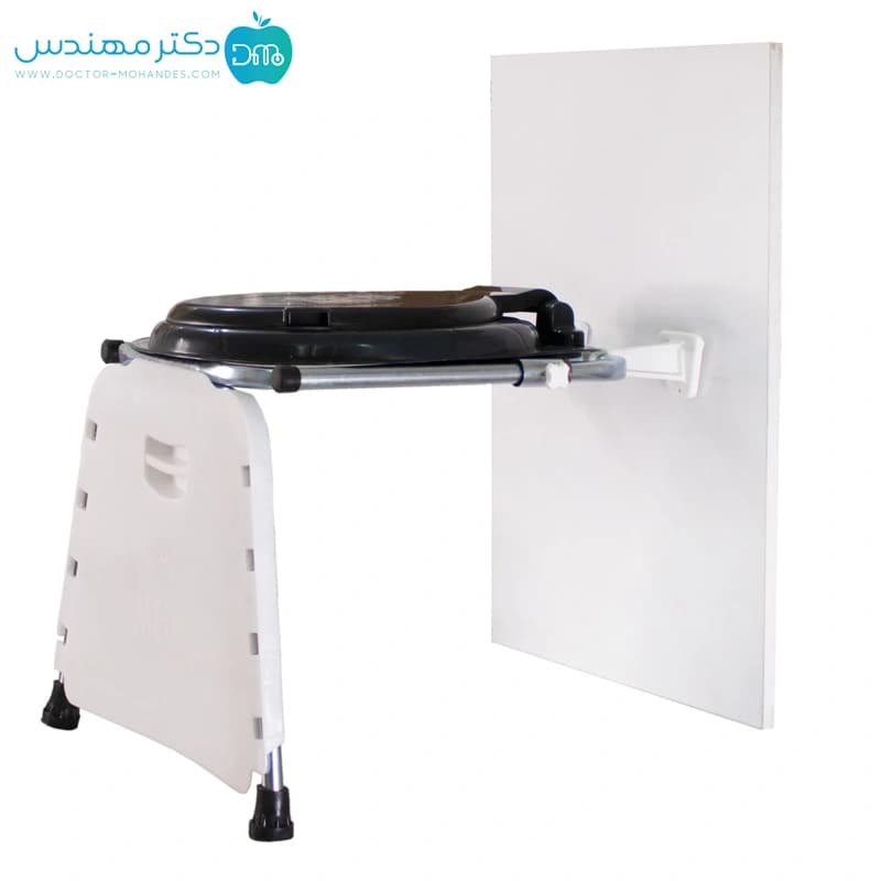 توالت فرنگی تاشو دیواری مدیا با قیف تاشو — تصویر ۲