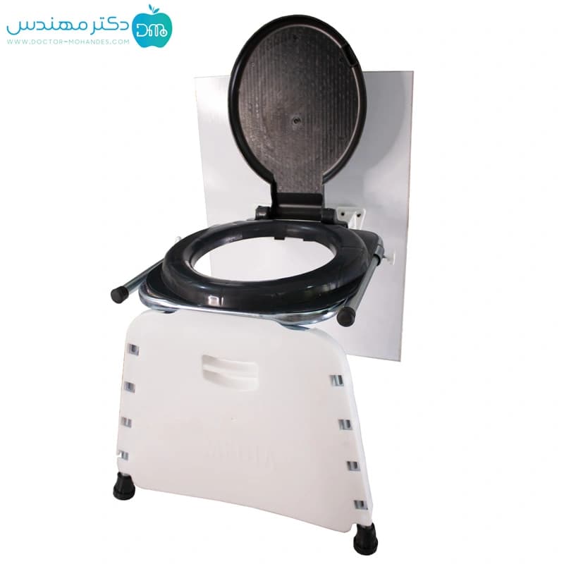 توالت فرنگی تاشو دیواری مدیا با قیف تاشو
