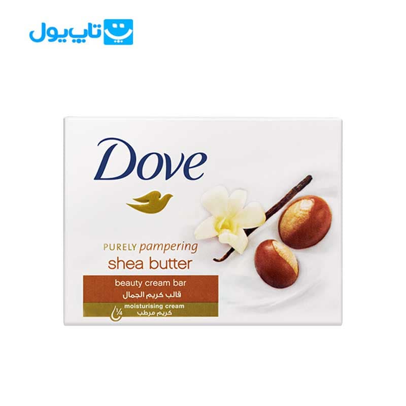 صابون کرمی داو Dove مدل shea butter شی باتر وزن 90 گرم